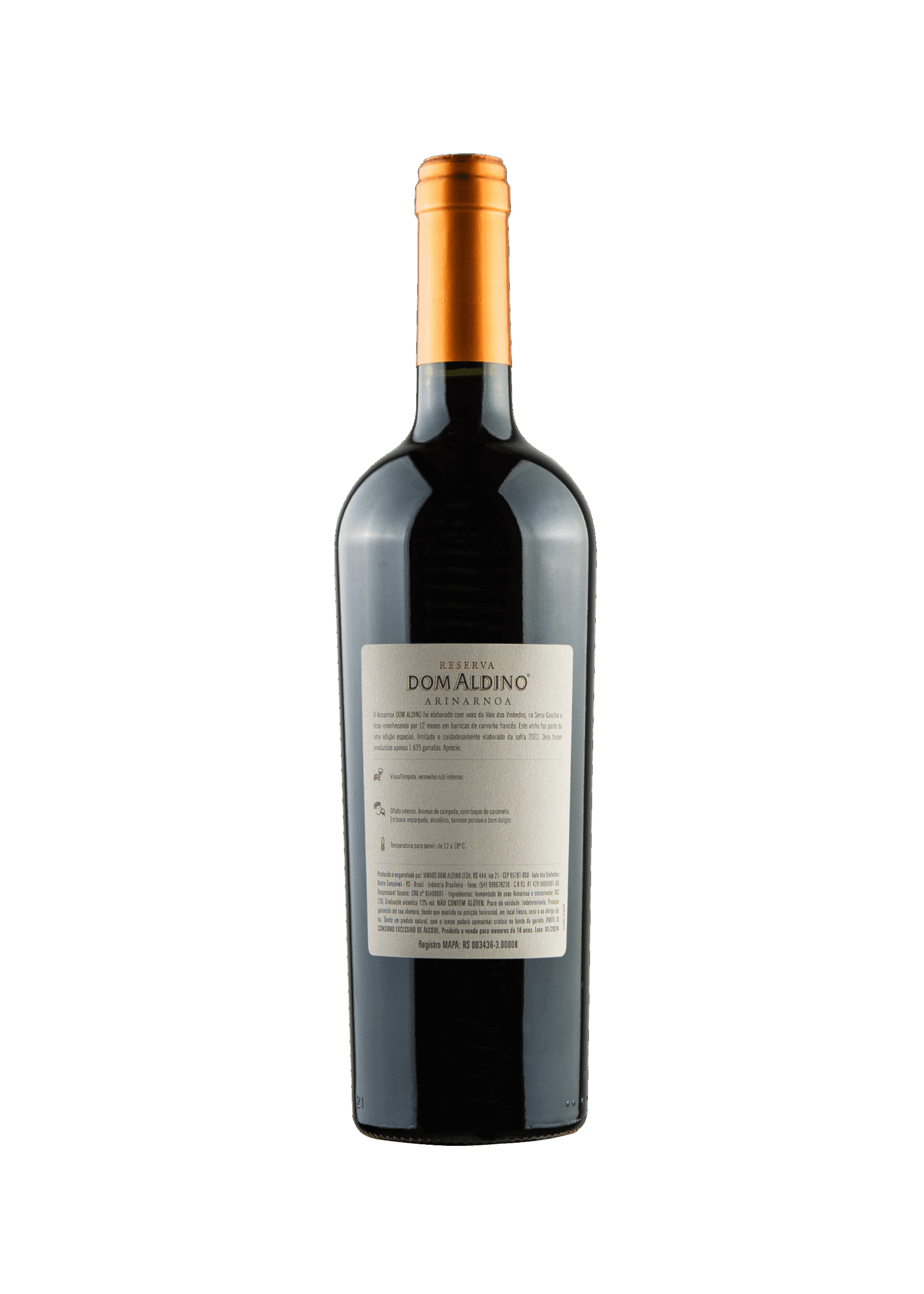 Alternative view of Dom Aldino Reserva Arinarnoa Safra 2022 750ml