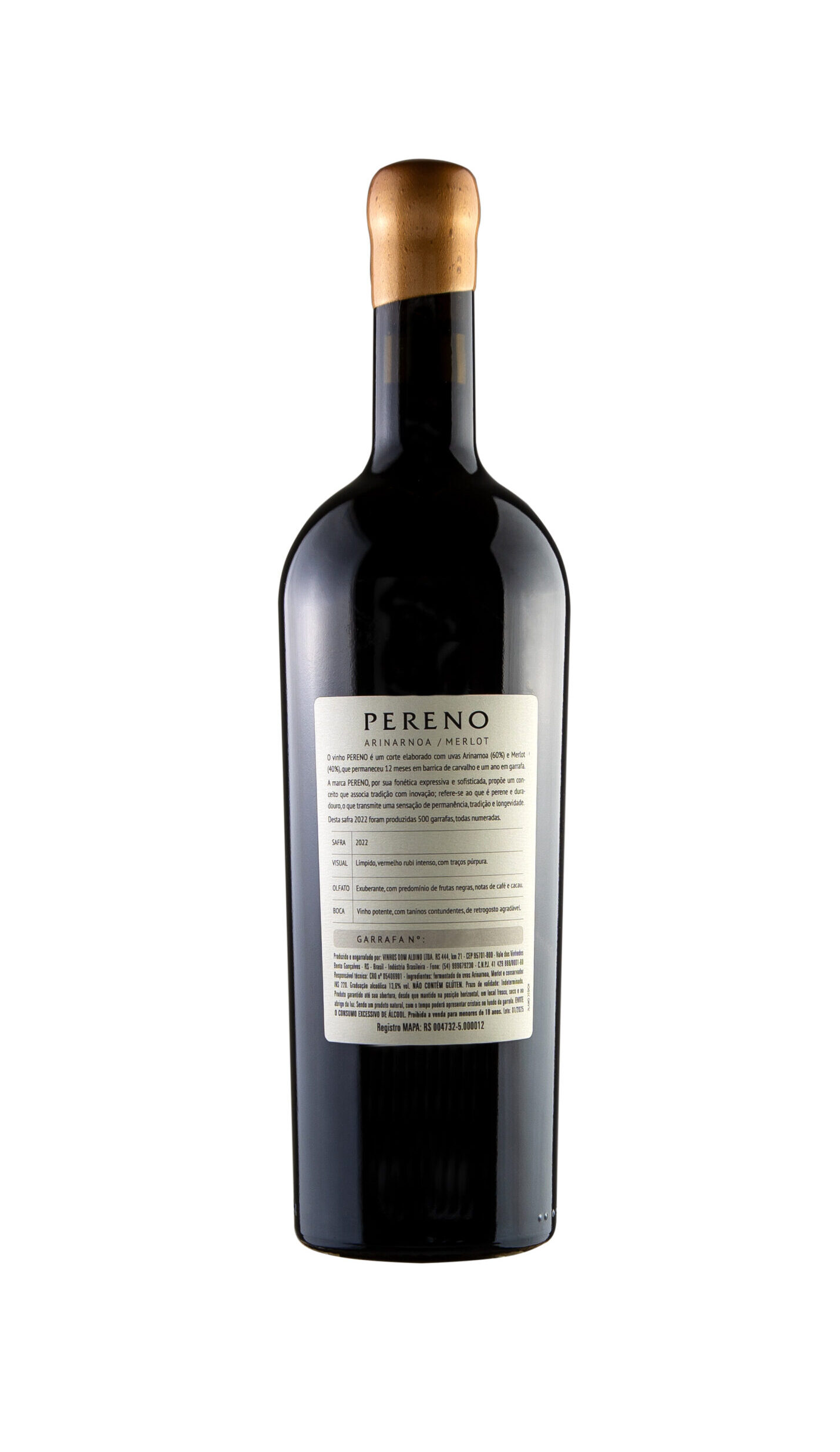 Alternative view of Dom Aldino Pereno Arinarnoa / Merlot